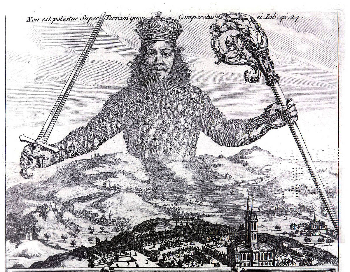 Abraham Bosse's frontispiece for Thomas Hobbes' *Leviathan* (1651)