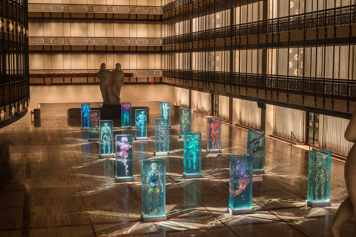 *Psychogeographies* installation view, Lincoln Center for the Performing Arts, New York