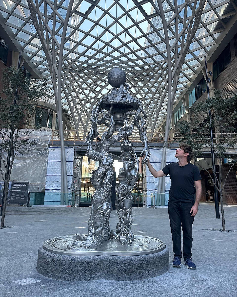 Permanent installation at [The Well](https://thewelltoronto.com/arts/dustin-yellin-emergence/) in Toronto, Ontario