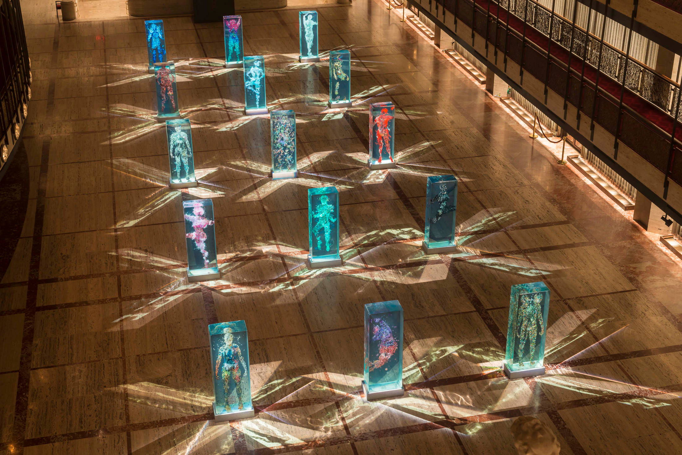 *Psychogeographies* installation view, Lincoln Center for the Performing Arts, New York