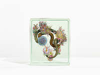 *Seed 6: Twin Catract 2*, 2025
Glass, Epoxy, Acrylic Paint
13.125 x 11.125 x 10.375 inches